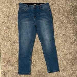 Curve Appeal Women's Blue Jeans - Stretch Band